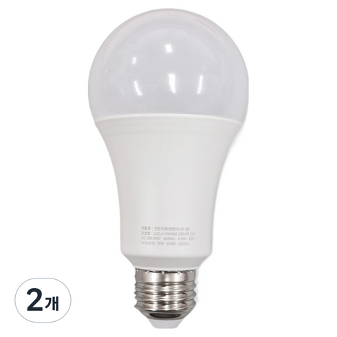 오스람 OM LED 벌브 전구 18W, 주광색, 2개