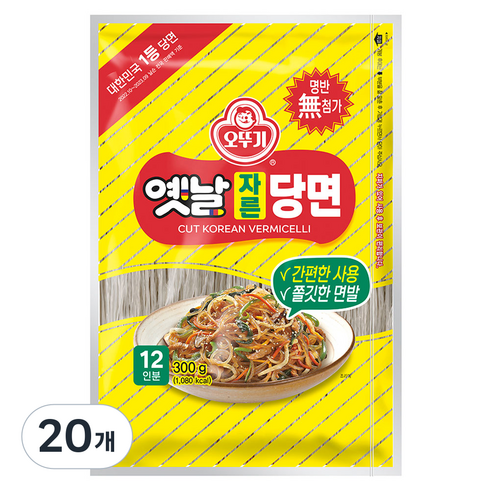 오뚜기옛날 자른당면, 300g, 20개