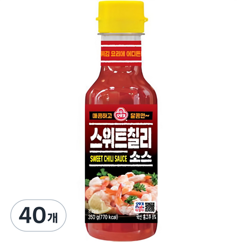 오뚜기 스위트칠리소스, 350g, 40개