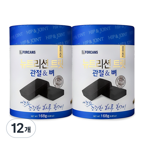 포켄스 강아지 뉴트리션 트릿 영양제, 21정, 168g, 뼈/관절강화, 12개