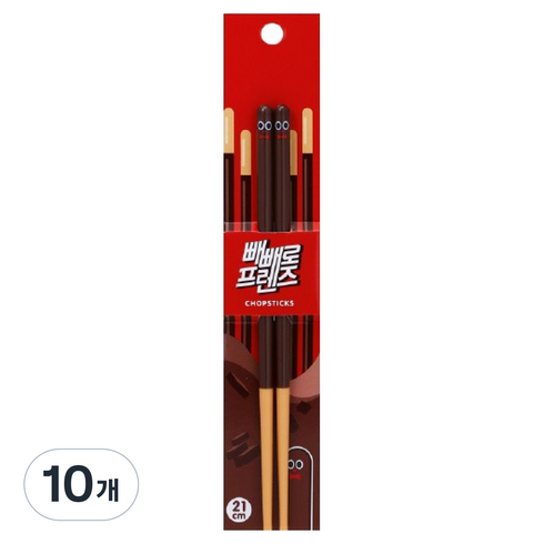 아이엔피 빼빼로 프렌즈 젓가락, 혼합색상, 10개, 단품