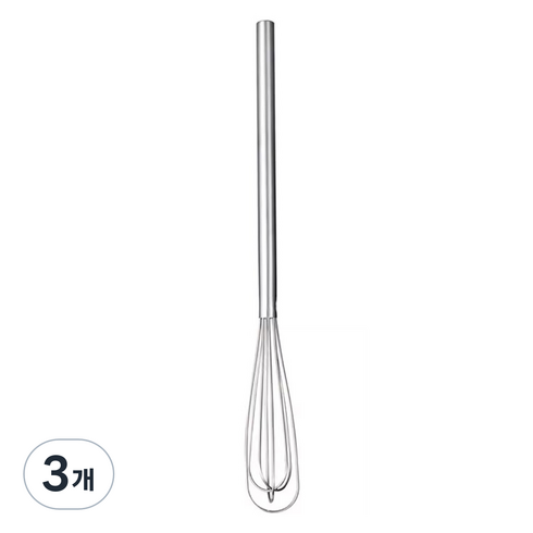 마켓욜 와이어 미니 거품기, 실버, 3개