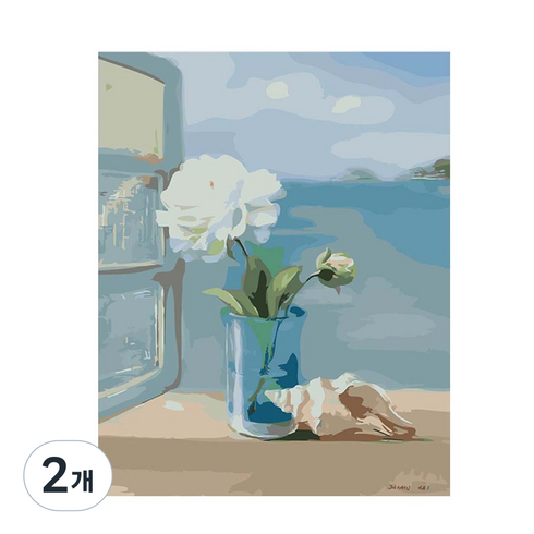 인마치 DIY 유화그리기 세트, 꽃병4, 2개