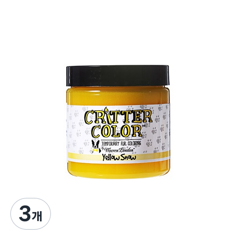 워렌런던 일시적 염색제, 3개, 옐로우