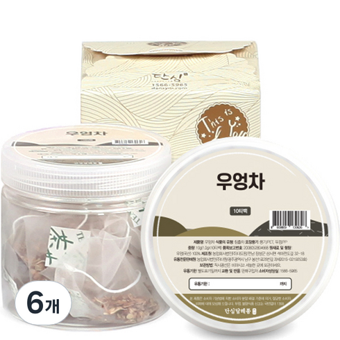 단심 우엉차 + 선물박스 골드, 1g, 10개입, 6개