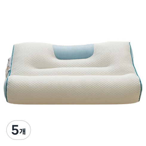헨센 4D 고밀도 메모리폼 경추베개, 블루, 5개