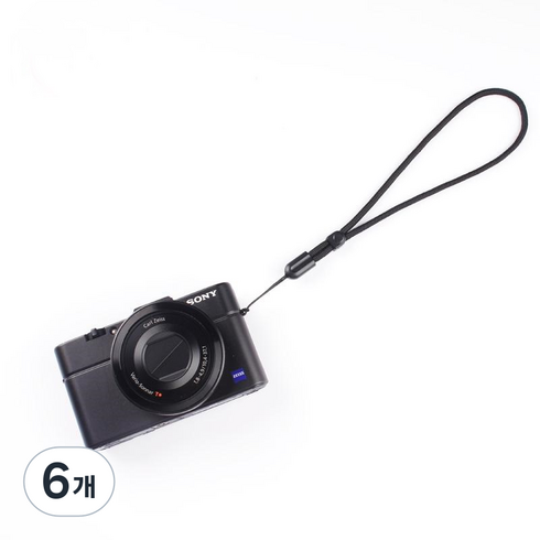 코엠 리코 GR4 GR3X 카메라 베이직 손목 스트랩 핸드폰 줄 고프로 핸드스트랩 끈, 6개