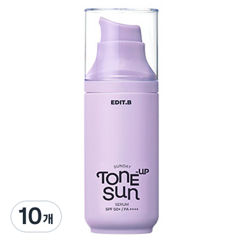 에딧비 선데이 톤업 선 세럼 SPF50+ PA++++, 55ml, 10개