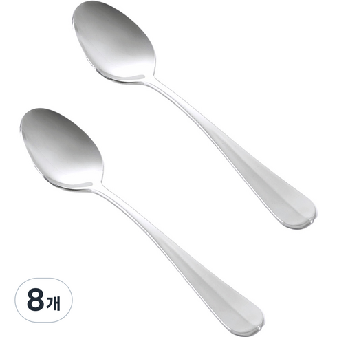 테이블아트 스텐304 아트 양식기 티스푼, 8개