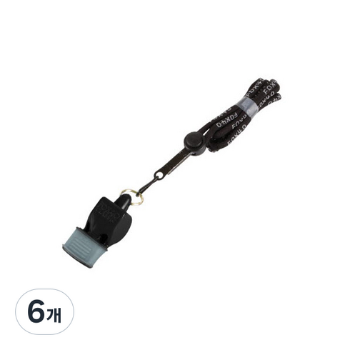 스타스포츠 폭스 클래식 호루라기 CMG XH248K, 블랙, 6개