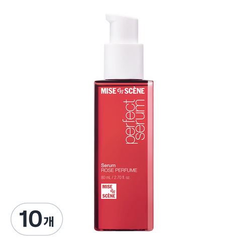 미쟝센 퍼펙트 로즈퍼퓸 헤어 세럼, 80ml, 10개