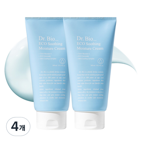 닥터바이오 에코 수딩 수분 크림, 300ml, 4개