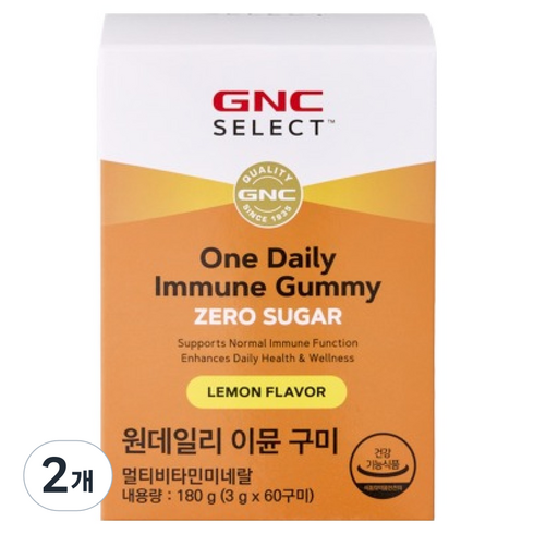 GNC 원데일리 이뮨 구미, 2개, 60정