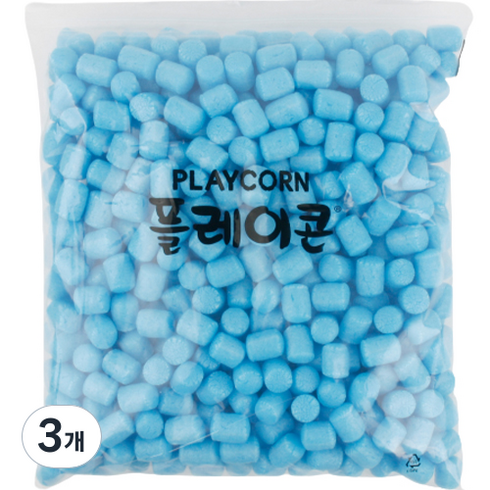 플레이콘 만들기재료 리필 500p, 하늘, 3개