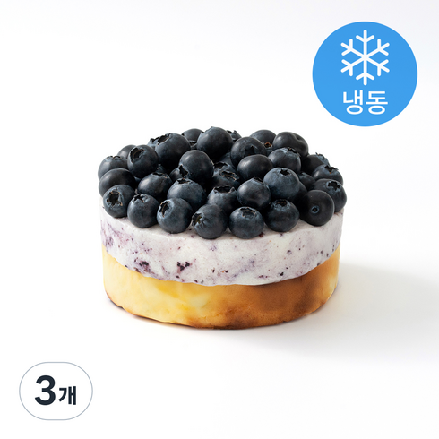 하림펫푸드 강아지 더리얼 케이크 (냉동), 330g, 3개, 블루베리 치즈맛
