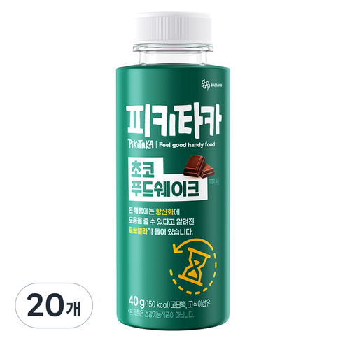 피키타카 대상 초코 푸드쉐이크, 40g, 20개