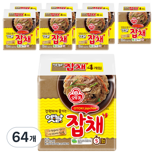 오뚜기옛날 잡채 75g 멀티, 64개