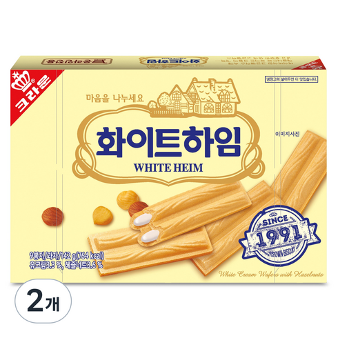 쵸코하임 추억의 화이트하임, 142g, 2개