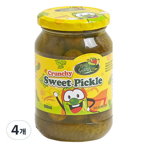 파머스가든 스위트 피클 홀, 520g, 4개