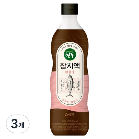 연두 참치액 볶음용, 890g, 3개