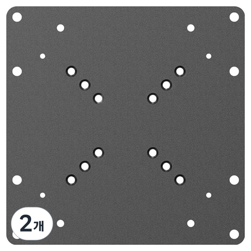 루나랩 베사 확장 브라켓 200 x 100 mm/200 x 200 mm, 블랙, 2개