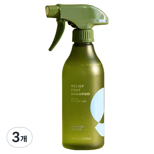 디밤비 릴리프 풋샴푸 오렌지블룸, 1개입, 3개, 380ml