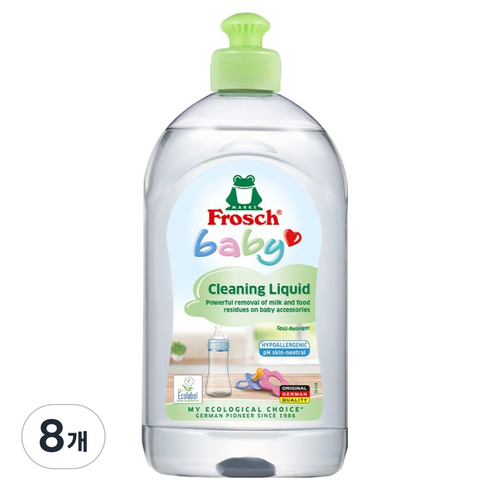 프로쉬 베이비 젖병세제, 500ml, 8개