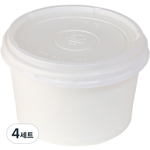블룸엣홈 일회용 라면용기 + 뚜껑, 50개, 4세트