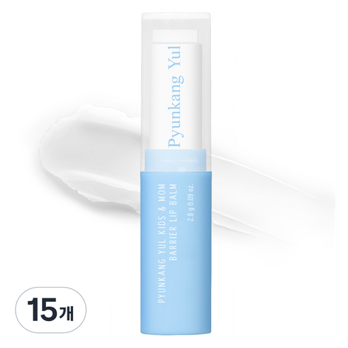 편강율 키즈앤맘 배리어 립밤, 무향, 2.8g, 15개