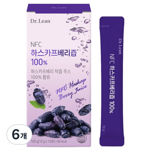 닥터린 NFC 하스카프베리즙, 100g, 6개