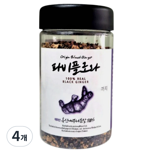 파비플로라 흑생강 뿌리분말, 4개, 150g, 1개입