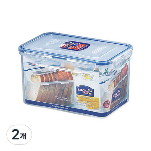 락앤락 클래식 직사각 HPL818, 2개, 1.9L