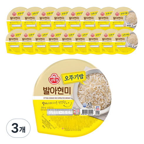 오뚜기 발아현미, 210g, 54개