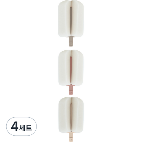 마더케이 리필형 스펀지 젖병솔 리필 3p, 4세트, 베이지 + 인디핑크 + 크림