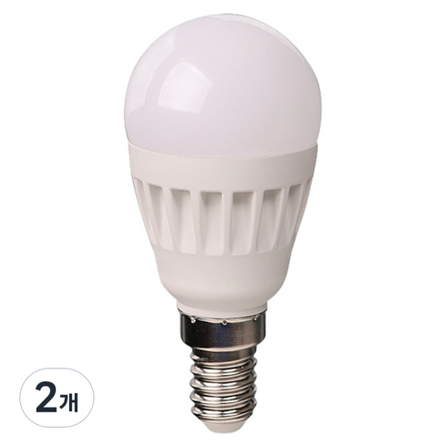 KDT LED 미니 크립톤 5W E14 전구, 전구색, 2개
