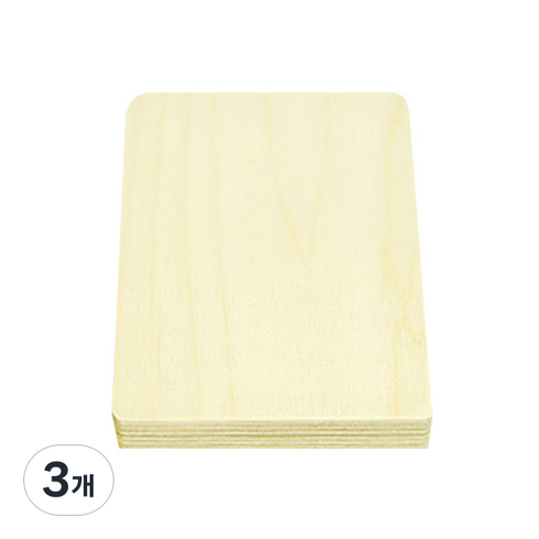 모두의팩토리 교구용 DIY 자작나무액자 8종 8호 280 x 380 x 15 mm, 무지, 3개