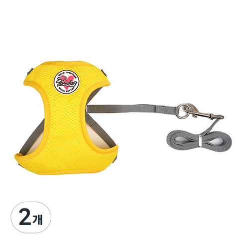 패리스독 베이직 매쉬 하네스 2, 옐로우, 2개