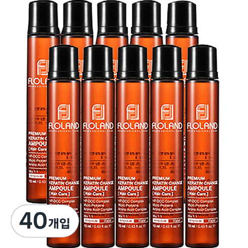 플로랜드 프리미엄 케라틴 체인지 헤어앰플, 13ml, 40개