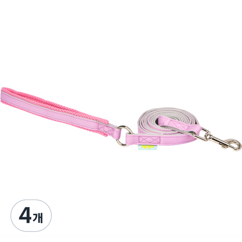 올치 반려동물 마카롱 리드줄 2, 핑크, 4개
