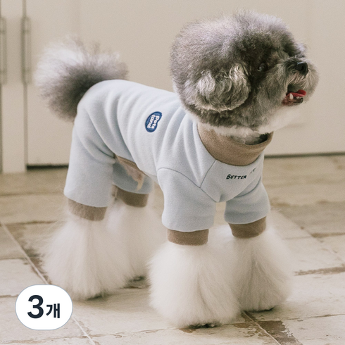 펫츠랜드 강아지 버터 소프트 올인원, 스카이블루, 3개