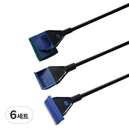 Sam 어항 청소솔 3종 키트, 6세트