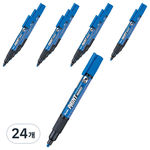펜텔 페인트 마카 3.0 MMP20-C, 블루, 24개