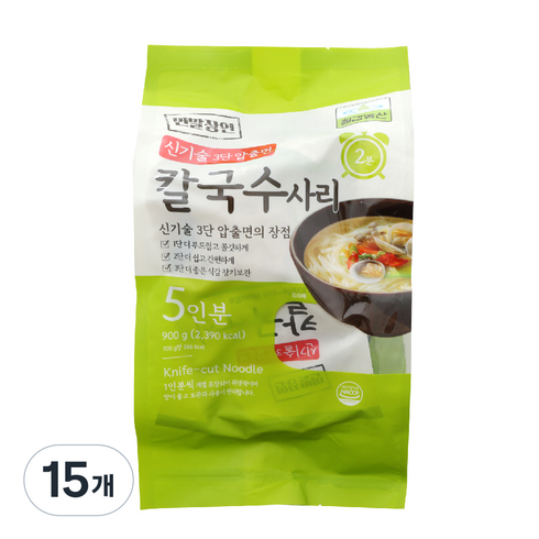 칠갑농산 칼국수사리, 15개, 900g