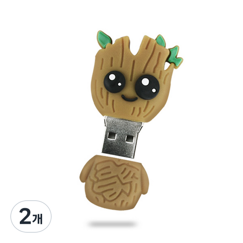 칼론 리틀그루 캐릭터 USB메모리, 16GB, 2개