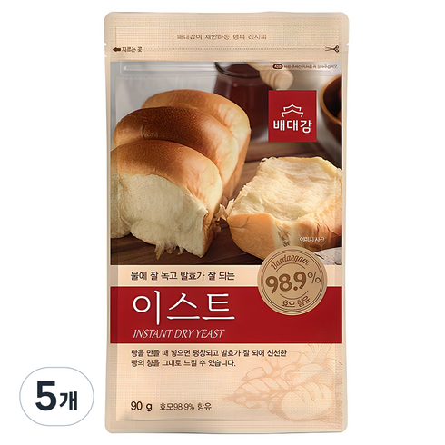 배대감 이스트, 90g, 5개