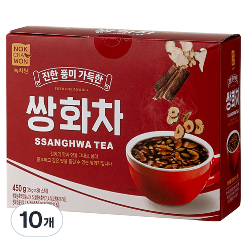 녹차원 쌍화차, 15g, 30개입, 10개