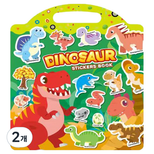맘스아이 젤리 스티커북, DINOSAUR, 2개