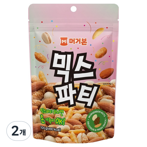머거본 믹스파티 믹스넛, 100g, 2개