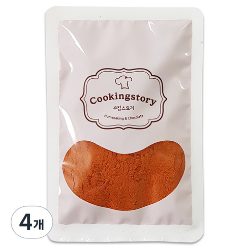 쿠킹스토리 치자분말, 100g, 4개
