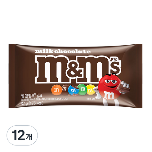 엠앤엠즈 밀크, 37g, 12개